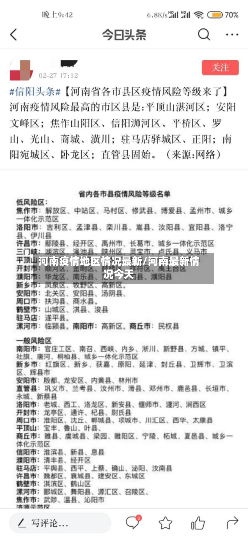 河南疫情地区情况最新/河南最新情况今天-第1张图片