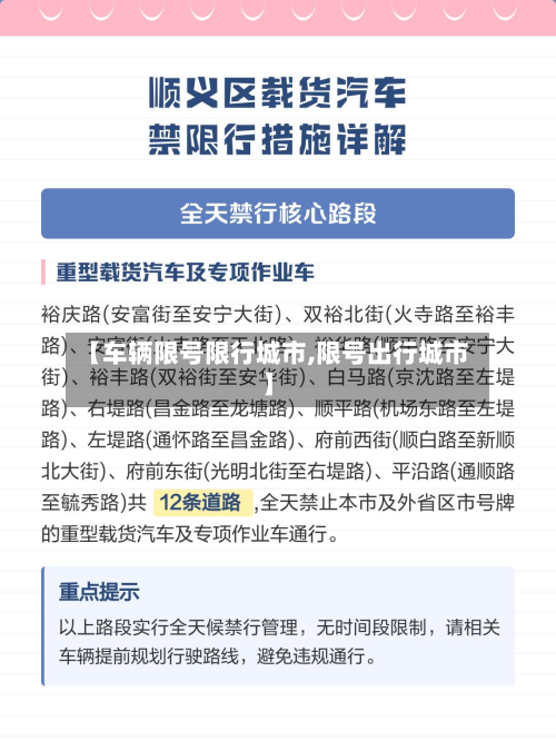 【车辆限号限行城市,限号出行城市】-第1张图片