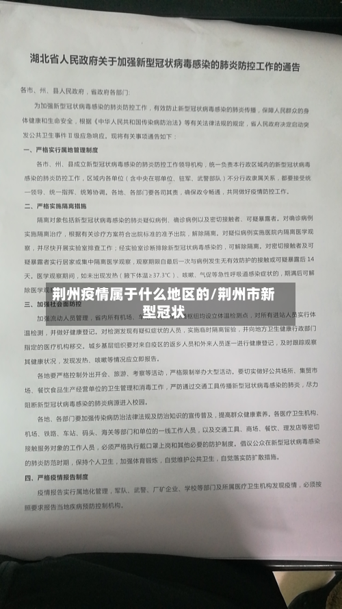 荆州疫情属于什么地区的/荆州市新型冠状-第1张图片