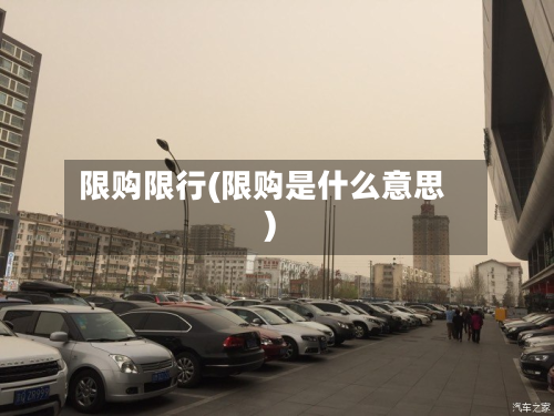 限购限行(限购是什么意思)-第1张图片