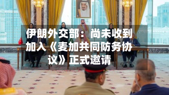 伊朗外交部:尚未收到加入《麦加共同防务协议》正式邀请-第2张图片