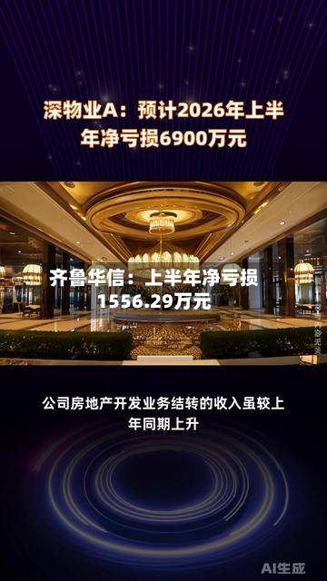 齐鲁华信:上半年净亏损1556.29万元-第1张图片