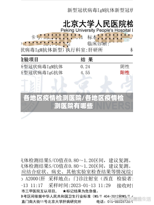 各地区疫情检测医院/各地区疫情检测医院有哪些-第1张图片