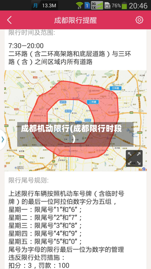 成都机动限行(成都限行时段)-第1张图片
