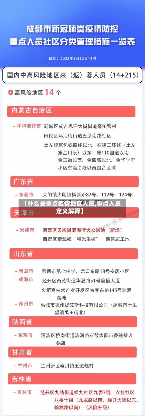 【什么是重点疫情地区人员,重点人员定义解释】-第1张图片
