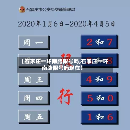 【石家庄一环南路限号吗,石家庄一环南路限号吗现在】-第1张图片