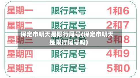 保定市明天是限行尾号(保定市明天是限行尾号吗)-第1张图片