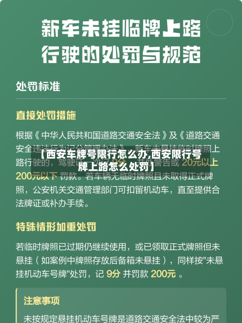 【西安车牌号限行怎么办,西安限行号牌上路怎么处罚】-第1张图片