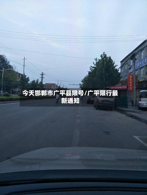 今天邯郸市广平县限号/广平限行最新通知-第1张图片