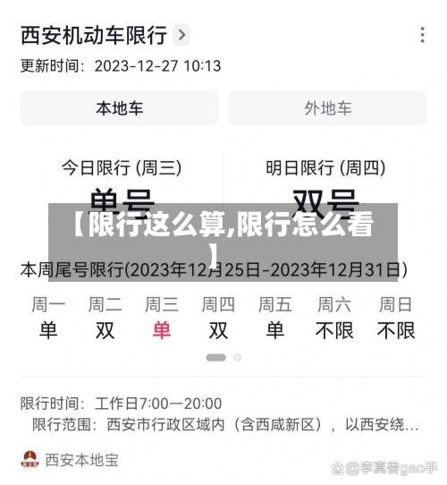 【限行这么算,限行怎么看】-第1张图片