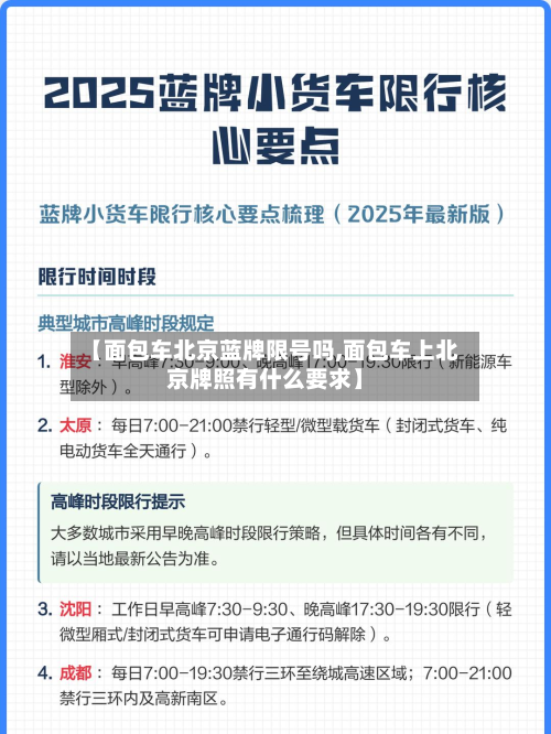【面包车北京蓝牌限号吗,面包车上北京牌照有什么要求】-第1张图片