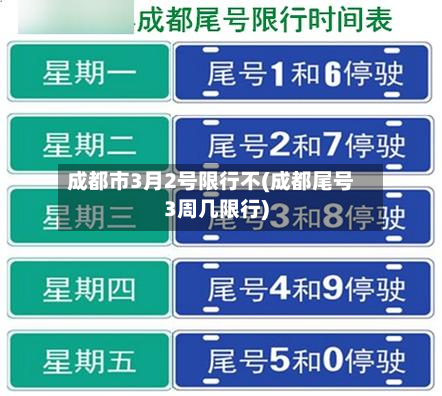 成都市3月2号限行不(成都尾号3周几限行)-第1张图片