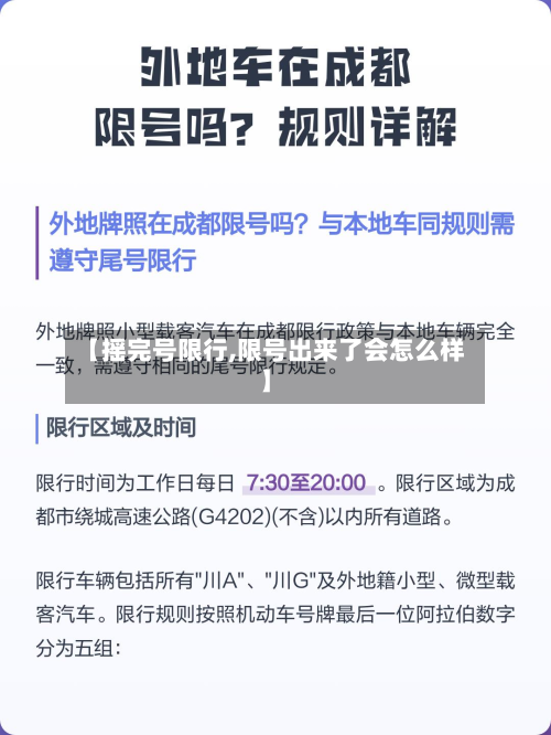 【摇完号限行,限号出来了会怎么样】-第1张图片