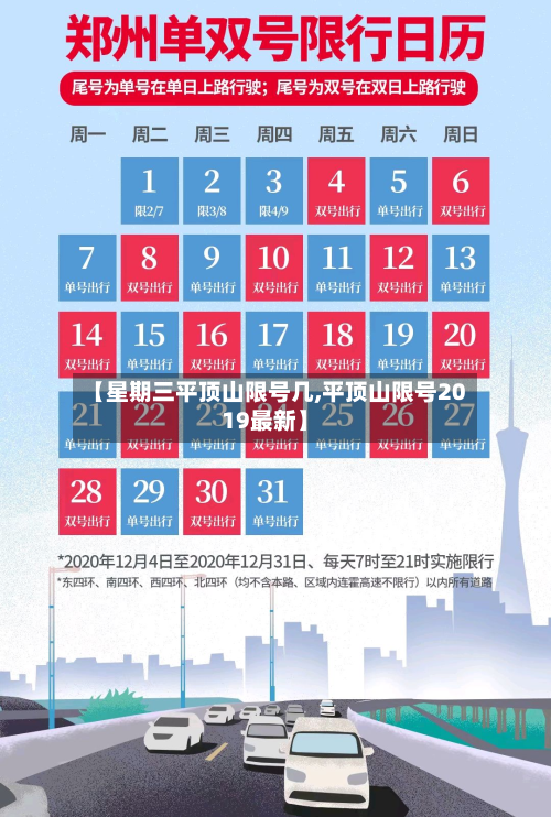 【星期三平顶山限号几,平顶山限号2019最新】-第1张图片