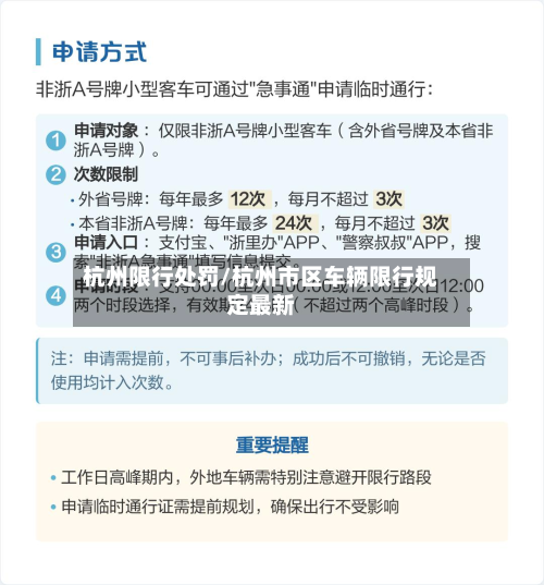杭州限行处罚/杭州市区车辆限行规定最新-第1张图片