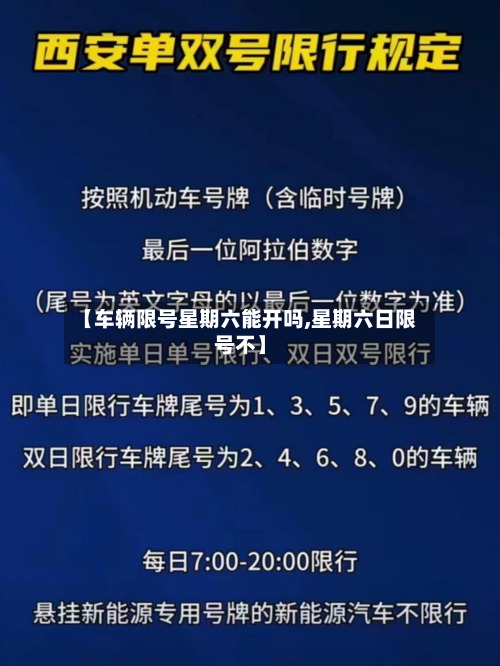 【车辆限号星期六能开吗,星期六日限号不】-第1张图片