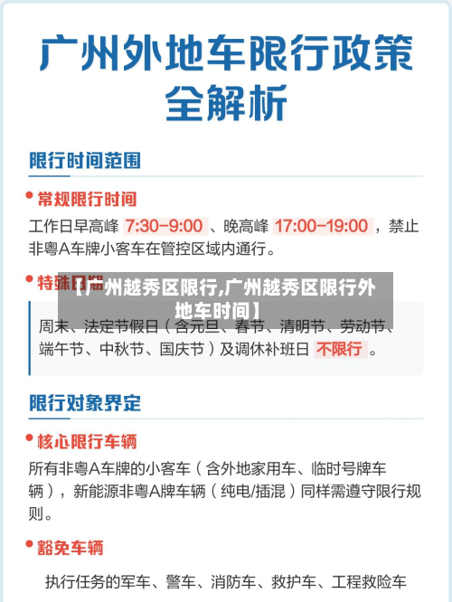 【广州越秀区限行,广州越秀区限行外地车时间】-第1张图片
