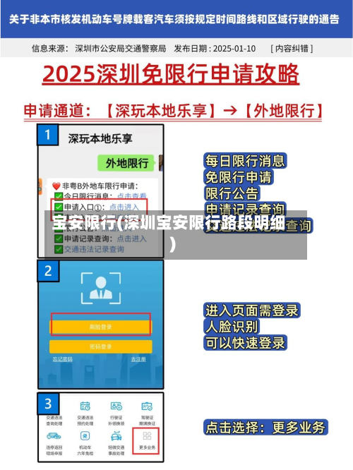 宝安限行(深圳宝安限行路段明细)-第1张图片