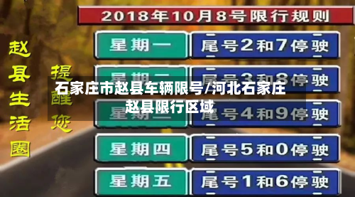 石家庄市赵县车辆限号/河北石家庄赵县限行区域