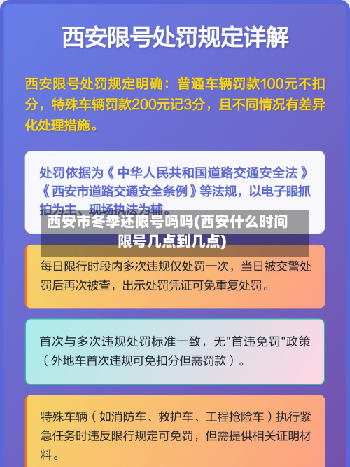 西安市冬季还限号吗吗(西安什么时间限号几点到几点)-第3张图片