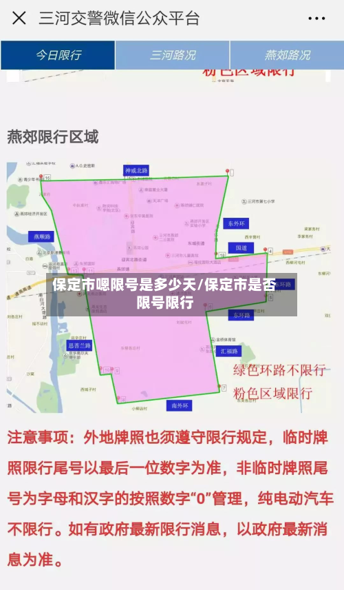 保定市嗯限号是多少天/保定市是否限号限行