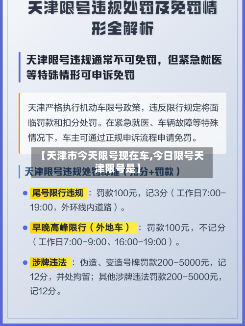 【天津市今天限号现在车,今日限号天津限号是】-第1张图片