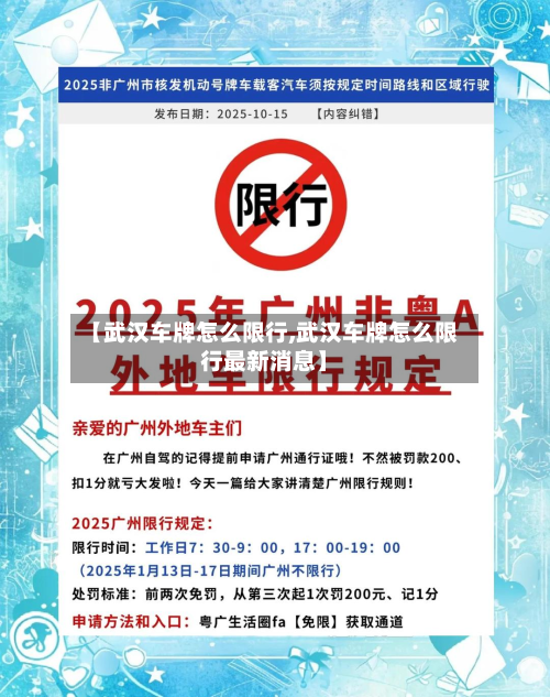 【武汉车牌怎么限行,武汉车牌怎么限行最新消息】