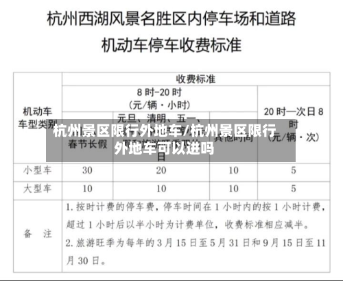 杭州景区限行外地车/杭州景区限行外地车可以进吗-第1张图片