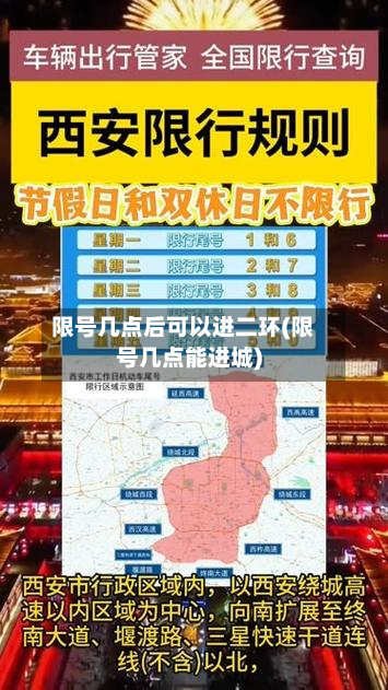 限号几点后可以进二环(限号几点能进城)-第1张图片