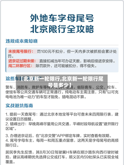 【北京新一轮限行,北京新一轮限行尾号是多少】-第1张图片