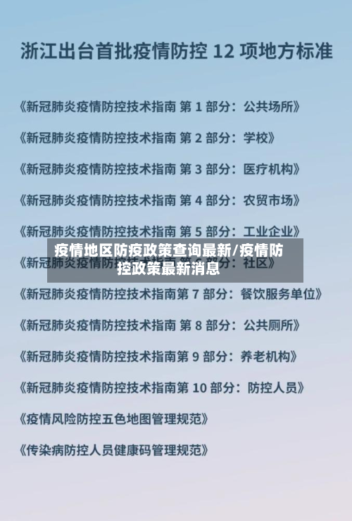疫情地区防疫政策查询最新/疫情防控政策最新消息-第1张图片