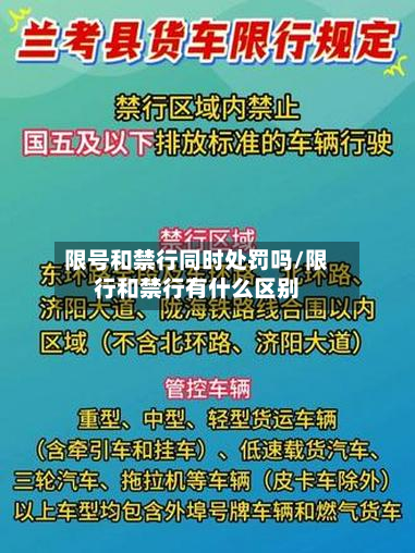 限号和禁行同时处罚吗/限行和禁行有什么区别-第1张图片