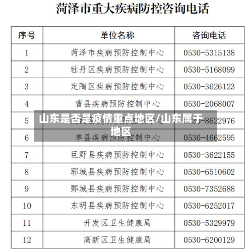 山东是否是疫情重点地区/山东属于地区-第1张图片