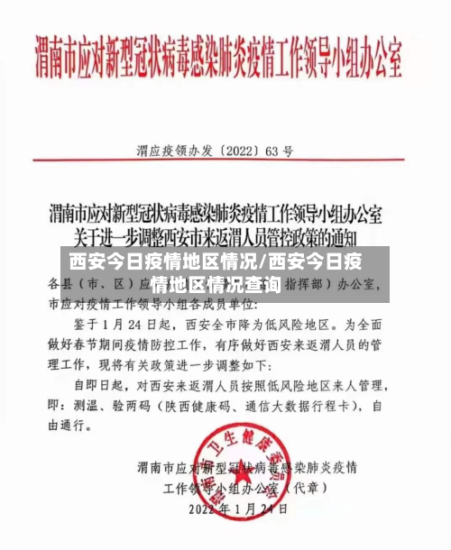 西安今日疫情地区情况/西安今日疫情地区情况查询-第1张图片