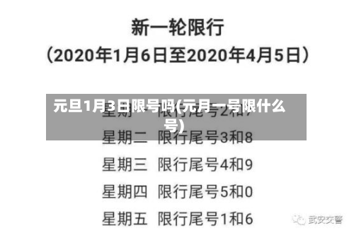 元旦1月3日限号吗(元月一号限什么号)-第1张图片