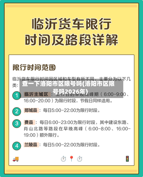 查一下洛阳市区限号吗(洛阳市区限号吗2026年)-第1张图片