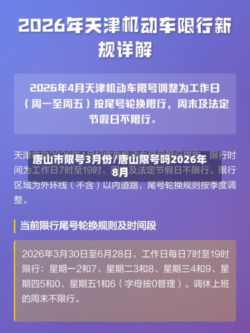 唐山市限号3月份/唐山限号吗2026年8月-第1张图片