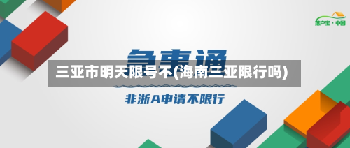 三亚市明天限号不(海南三亚限行吗)-第1张图片