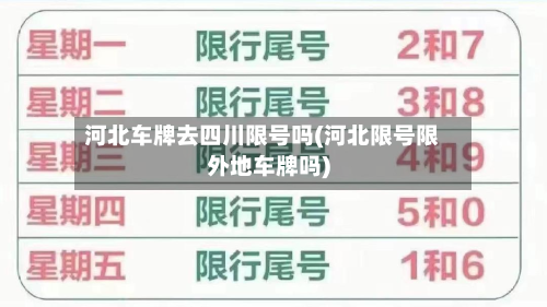 河北车牌去四川限号吗(河北限号限外地车牌吗)-第1张图片