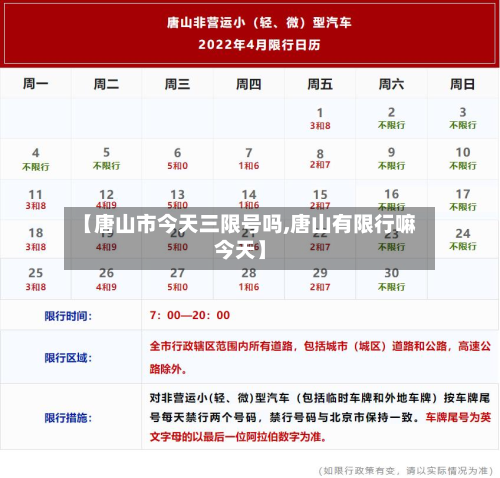 【唐山市今天三限号吗,唐山有限行嘛今天】-第1张图片