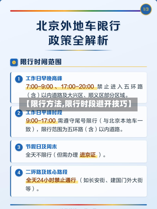 【限行方法,限行时段避开技巧】-第1张图片