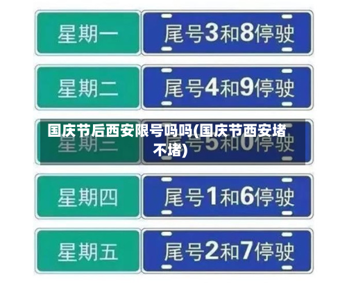 国庆节后西安限号吗吗(国庆节西安堵不堵)-第1张图片