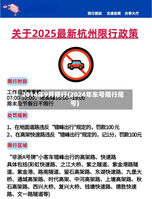 2014年9月限行(2024年车号限行尾号)-第1张图片