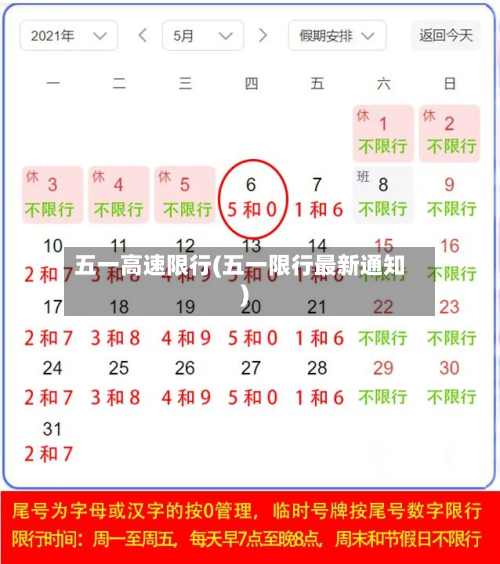 五一高速限行(五一限行最新通知)-第1张图片