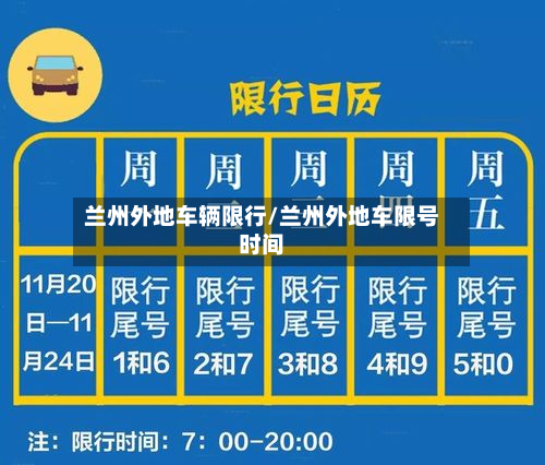 兰州外地车辆限行/兰州外地车限号时间-第1张图片
