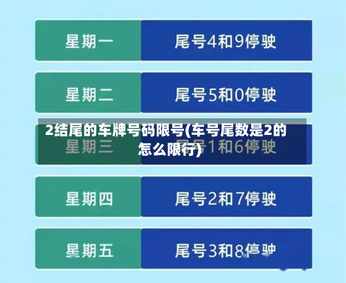 2结尾的车牌号码限号(车号尾数是2的怎么限行)-第1张图片