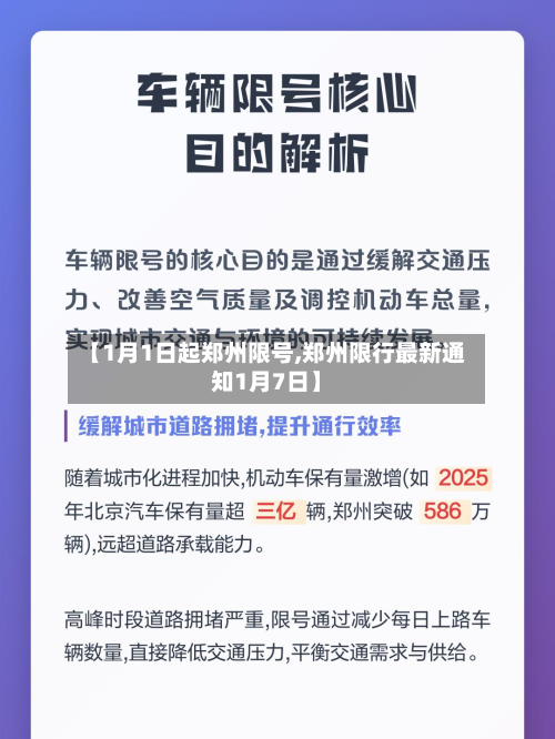 【1月1日起郑州限号,郑州限行最新通知1月7日】-第1张图片