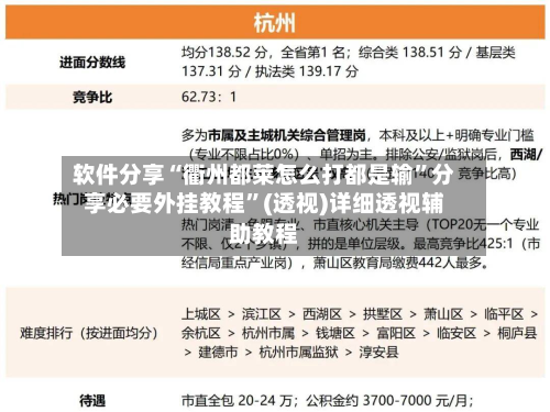软件分享“衢州都莱怎么打都是输	”分享必要外挂教程”(透视)详细透视辅助教程-第2张图片