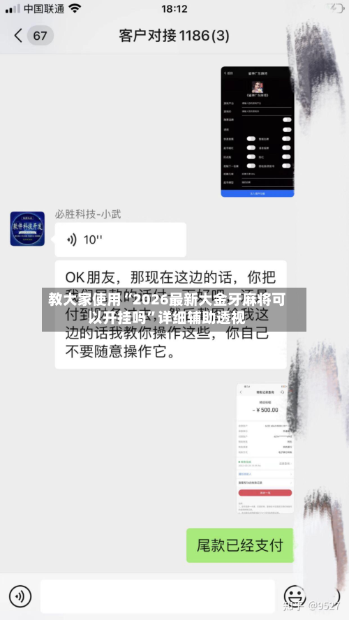 教大家使用“2026最新大金牙麻将可以开挂吗”详细辅助透视-第2张图片