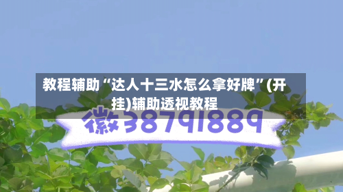 教程辅助“达人十三水怎么拿好牌”(开挂)辅助透视教程-第2张图片